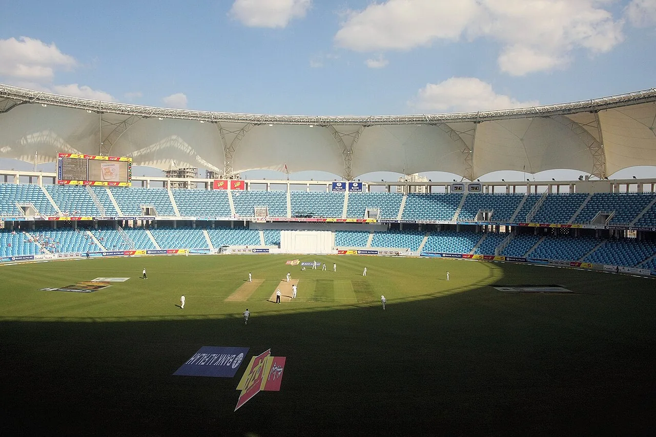 Dubai International Stadium during a match